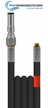 Rohrreinigungsleitung "Flexy" ohne Düse / eine Drahteinlage und glatte Oberfläche / Nennweite 6 / 300 Bar / 100 °C / Stecknippel : AG "mit O-Ring" - ST-247 : 1/8"